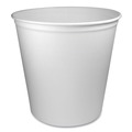  | SOLO 10T1-N0198 165 oz. Double Unwaxed Wrapped Paper Bucket - White (100/Carton) image number 0