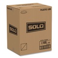 Cups and Lids | SOLO L16BL-0100 Polystyrene Plastic Flat Straw-Slot Cold Cup Lids Fits 12 oz to 24 oz Cups - Translucent (125/Pack, 16 Packs/Carton) image number 2