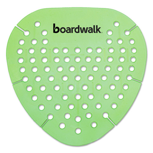 Odor Control | Boardwalk BWKGEMHMI Gem Urinal Screens - Herbal Mint Scent, Green (12/Box) image number 0