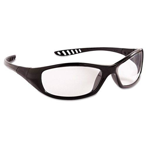 Eye Protection | Ansell 28615 V40 HellRaiser Safety Glasses - Black Frame, Clear Anti-Fog Lens image number 0