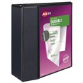 Office Jansan | Avery 09900 11 in. x 8.5 in. 3 Rings 5 in. Capacity Durable View Binder with DuraHinge and EZD Rings - Black image number 0