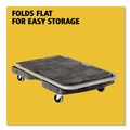 Utility Carts | Rubbermaid Commercial FG440000BLA 20.5 in. x 32.5 in. 250 lbs. Capacity Utility-Duty Home/Office Cart Platform - Black image number 1