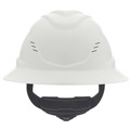  | MSA 10215828 V-Gard C1 Fas-Trac III Full Brim Vented Hard Hat - White image number 1