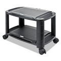 Utility Carts | Alera ALEU3N1BL 21.63 in. x 13.75 in. x 24.75 in. 3 Shelves 1 Drawer Plastic Cart/Stand - Black/Gray image number 0