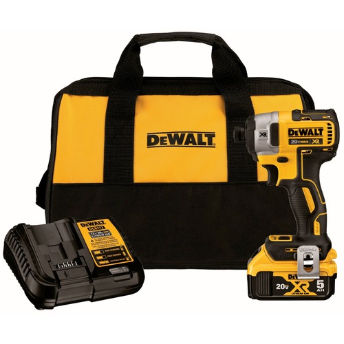 Impact Drivers | Factory Reconditioned Dewalt DCF887P1R 20V MAX XR Brushless Lithium-Ion 1/4 in. Cordless 3-Speed Impact Driver Kit (5 Ah) image number 0