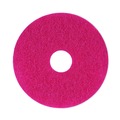 Cleaning Cloths | Boardwalk BWK4013RED 13 in. Diameter Buffing Floor Pads - Red (5/Carton) image number 1