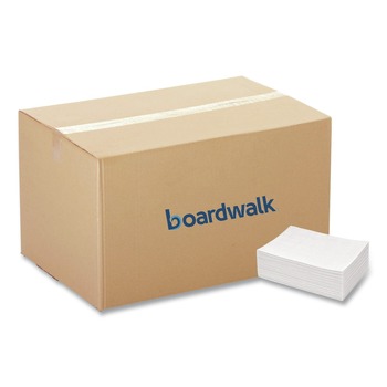 Boardwalk 13 in. x 21 in. Foodservice Wipers - White (150/Carton)
