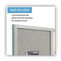 White Boards | MasterVision MX04331608 24 in. x 18 in. Gray MDF Wood Frame Designer Combo Fabric Bulletin/Dry Erase Board - Multicolor/Gray image number 3