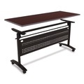  | Alera ALEVA737260BK Valencia 57.88w x 19.75d x 28.5h Flip Training Table Base with Modesty Panel - Black image number 2