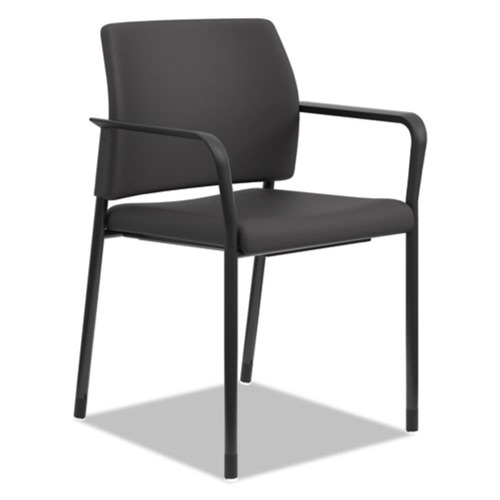 Office Chairs | HON HSGS6.F.B.CU10.CBK 23.25 in. x 22.25 in. x 32 in. Accommodate Series Guest Chair with Fixed Arms - Black/Charblack  (2/Carton) image number 0