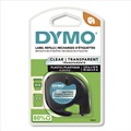 Labels | DYMO 16952 LetraTag 0.5 in. x 13 ft. Plastic Label Tape Cassette - Clear image number 1