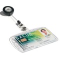 Label & Badge Holders | Durable 801219 Vertical/Horizontal Reel ID/Security Card Holder Set - Clear (10/Pack) image number 6