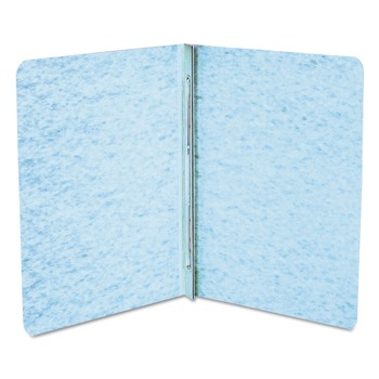 ACCO 8.5 in. x 11 in. 3 in. Capacity Two-Piece Prong Fastener Side Bound Report Cover with Tyvek Reinforced Hinge - Light Blue