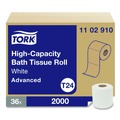 Cleaning & Janitorial Supplies | Tork 1102910 Advanced High Capacity Bath Tissue Septic Safe 1-Ply White 2,000 Sheets 36 Rolls/Carton image number 1