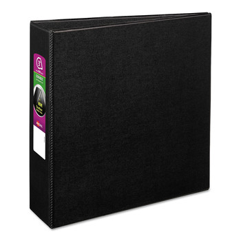 Avery 11 in. x 8.5 in. 3 in. Capacity 3 Rings Durable Non-View Binder with DuraHinge and Slant Rings - Black