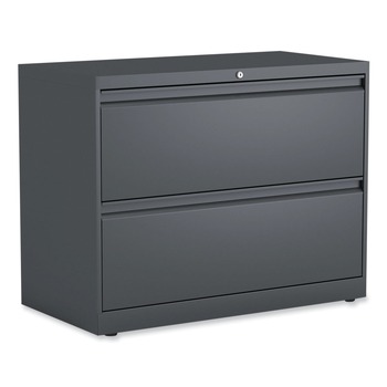 Alera 36 in. x 18.63 in. x 28 in. 2 Legal/Letter/A4/A5 Size Lateral File Drawers - Charcoal