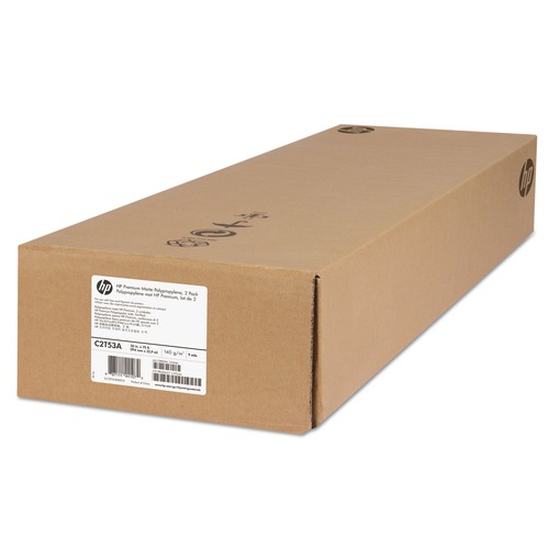 Paper & Printables | HP C2T53A 36 in. x 75 ft. 2 in. Core Premium Matte Polypropylene Paper - White (2/Pack) image number 0