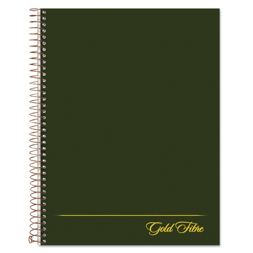  | Ampad 20-816 Gold Fibre 84 Sheet 7.25 in. x 9.5 in. Project Management Format 1 Subject Wirebound Notebook - Green Cover image number 0
