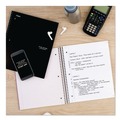 Bulk Savings Pricing 2 | Five Star 72057 11 x 8.5 Sheets (100) Wirebound 1-Subject Medium/College Rule Notebook - Black Cover image number 4