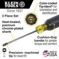 Screwdrivers | Klein Tools 32378 2-Piece #1 and #2 Combination Tip Cushion-Grip Handles Screwdriver Set image number 2