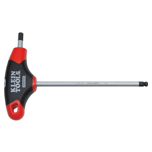 Hex Keys | Klein Tools JTH6E17BE 1/2 in. Ball Hex Key 6 in. Journeyman T-Handle image number 0