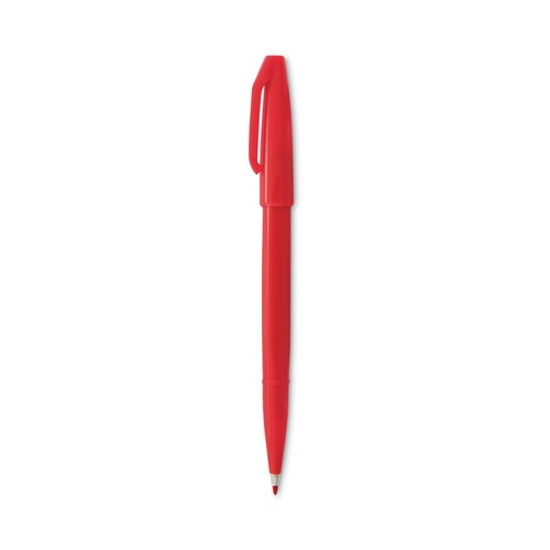 Office Jansan | Pentel Arts S520-B Sign Pen Extra-Fine Bullet Tip Point Color Marker - Red (1 Dozen) image number 0