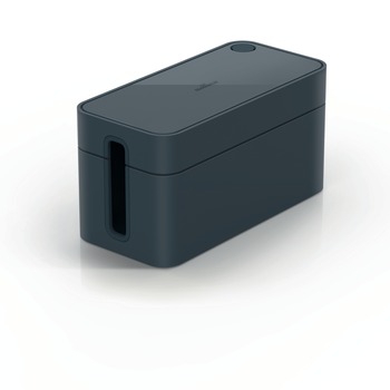 Durable CAVOLINE 9.6 in. x 4.96 in. x 4.56 in. Cable Management Box - Small, Charcoal