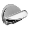 Office Jansan | Deflecto 400003 12 x 9.69 x 7.11 Standing Letter Size Desk File Organizer - Gray image number 1