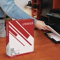 Office Jansan | Universal UNV11289 8.5 in. x 11 in. 20 lb Bond Weight Copy Paper Convenience Carton - White (5/Carton) image number 3