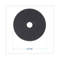 Just Launched | Boardwalk BWK4020HIP 20 in. Diameter High Performance Stripping Floor Pads - Grayish Black (5/Carton) image number 2