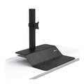  | Fellowes Mfg Co. 8080101 Lotus VE 29 in. x 28.5 in. x 42.5 in. Single Monitor Sit-Stand Workstation - Black image number 0