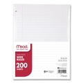 Office Jansan | Mead 15200 8 in. x 10.5 in. Wide/Legal Rule 3-Hole Filler Paper (200/Pack) image number 0