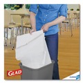 Trash Bags | Glad 78526 13 Gallon 0.72 mil 24 in. x 27.38 in. Tall Kitchen Drawstring Trash Bags - Gray (100/Box) image number 9