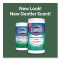 Cleaning & Janitorial Supplies | Clorox 01656 7 in. x 8 in. 1-Ply Disinfecting Wipes - Fresh Scent, White (450/Carton) image number 4