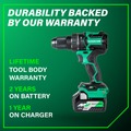 Metabo HPT Clearance | Metabo HPT DV36DCM 36V MultiVolt Lithium-Ion Brushless 1/2 in. Cordless Hammer Drill Kit (2.5 Ah/5 Ah) image number 12