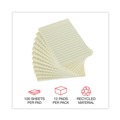 Office Jansan | Universal UNV28073 4 in. x 6 in. Note Ruled Recycled Self-Stick Note Pads - Yellow (12 Pads/Pack) image number 6