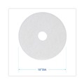  | Boardwalk BWK4018WHI 18 in. Diameter Polishing Floor Pads - White (5/Carton) image number 2