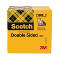 Bulk Savings Pricing 2 | Scotch 665-2PK 1 in. Core 0.5 in. x 75 ft. Double-Sided Tape - Clear (2/Pack) image number 1