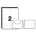 Office Jansan | Avery 08315 85 lbs. 4.25 in. x 5.5 in. Note Cards with Matching Envelopes for Inkjet Printers - Matte White (60 Cards, 2 Cards/Sheet, 30 Sheets/Pack) image number 4