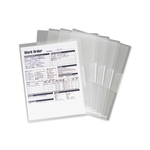 Office Jansan | Smead 85751 Poly Translucent Project Jackets - Letter, Clear (5/Pack) image number 0