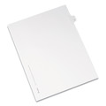 $99 and Under Sale! | Avery 82184 26-Tab "V" 11 in. x 8.5 in. Allstate Style Preprinted Legal Exhibit Side Tab Index Dividers - White (25/Pack) image number 0
