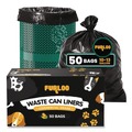Trash & Waste Bins | Furloo FLO1RSGB 11.5-Gallon Top Door Bags and Liners Pet Waste Station Starter Kit with Roll Bag Dispenser - Green (1-Kit) image number 7