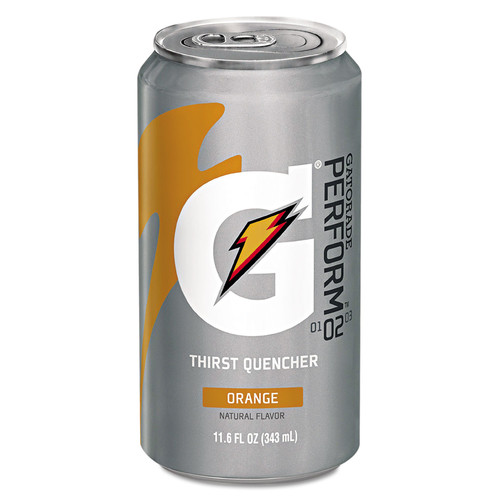 Beverages & Drink Mixes | Gatorade QUA00902 G Series 11.6 oz. Thirst Quenchers - Orange (Carton of 24 Cans) image number 0