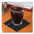 Percentage Off | Hoffmaster 020212 10 in. x 10 in. 1-Ply Beverage Napkins - Black (1000/Carton) image number 3