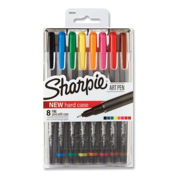 Sharpie Art Pen Fine 0.4 millimeter Stick Porous Point Pen - Assorted Ink/Barrel Colors (1-Set)