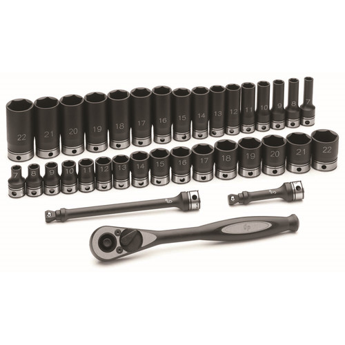 Grey Pneumatic 9748 1/4" Drive Standard And Deep Fraction And Metric Master Set 