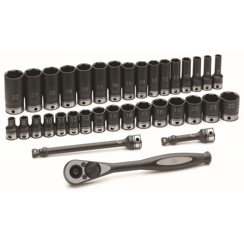 Socket Sets | Grey Pneumatic 81635MRD 35-Piece 3/8 in. Drive Standard and Deep Length Metric Duo-Socket Set image number 0