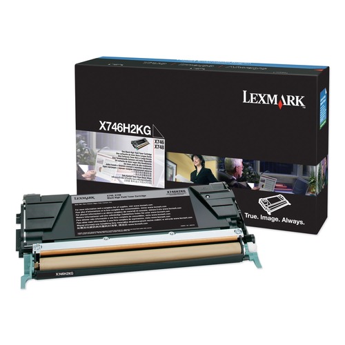  | Lexmark X746H2KG 12000 Page Yield Toner Cartridge for X746 and X748 - Black image number 0