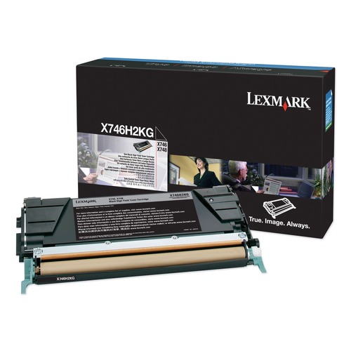 Ink & Toner | Lexmark X746H2KG 12000 Page Yield Toner Cartridge for X746 and X748 - Black image number 0