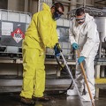 Bib Overalls | Ansell 09816 A70 Chemical Spray Protection Coveralls - 3X-Large Yellow (12/Carton) image number 2